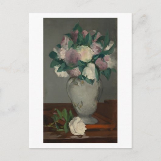 Peonies, Édouard Manet Postkarte (Vorderseite)