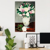 Peonies, famous Edouard Manet painting Poster (Heimbüro)
