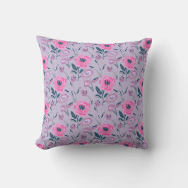 Peonies Field Pattern Kissen