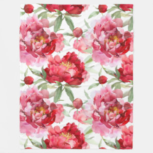 Peonies Fleece Decke