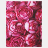 Peonies Fleecedecke (Vorderseite)