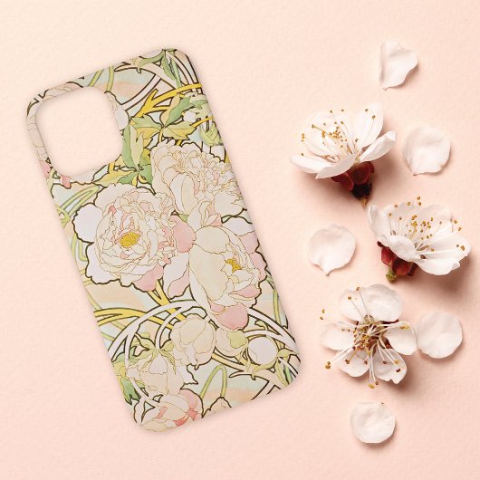 Peonies Floral Alphonse Mucha Case-Mate iPhone Hülle