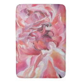 Peonies Floral Bath Mat Badematte (Vorderseite Vertikal)