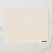 Peonies Floral Elegante Real Rose Gold RSVP Karten (Rückseite)