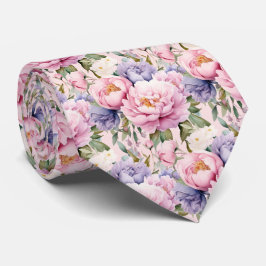 Peonies Floral Peony Blume Krawatte
