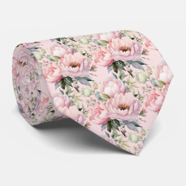 Peonies Floral Peony Blume Krawatte