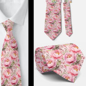 Peonies Floral Peony Blume Krawatte