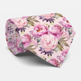 Peonies Floral Peony Blume Krawatte