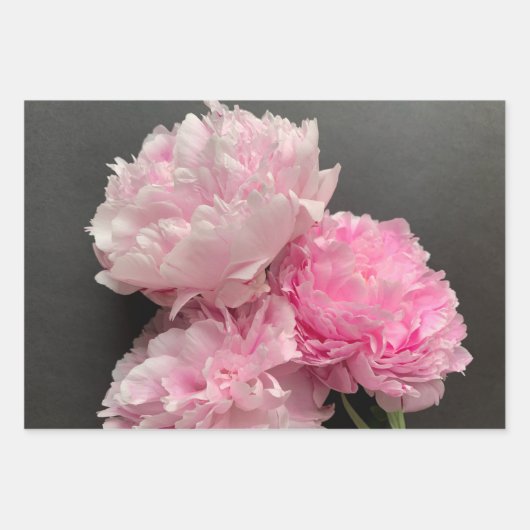 Peonies Geschenkpapier Set (Vorderseite 3)