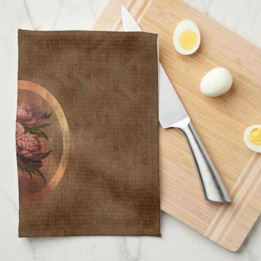 Peonies Geschirrtuch (Viertel Falte)