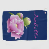 Peonies Golfhandtuch (Horizontal)