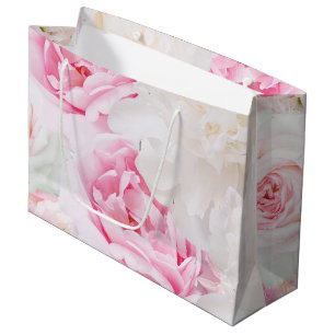 Peonies Große Geschenktasche Geschenktüte