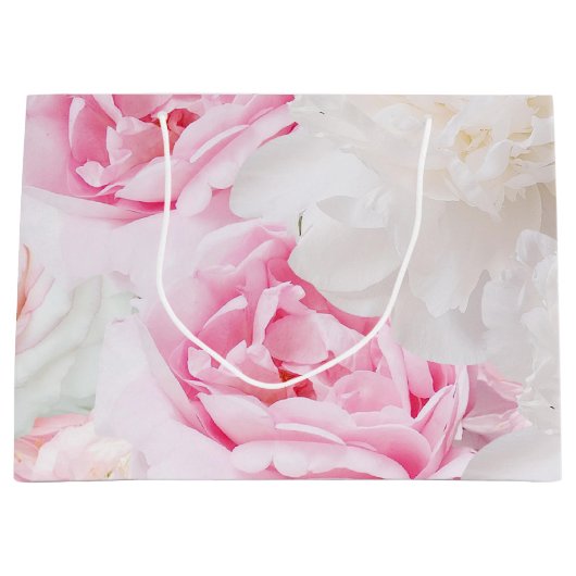 Peonies Große Geschenktasche Große Geschenktüte (Vorderseite)