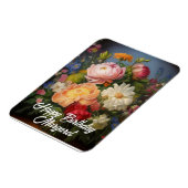 Peonies Happy Birthday Magnet (Linke Seite)
