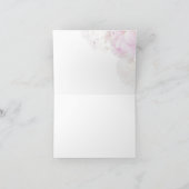 Peonies Hydrangea Pastel Baby Dusche Dankeskarte (Innenseite)