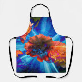 Peonies in blauem Licht Schürze (Vorderseite)