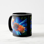 Peonies in blauem Licht Tasse (Vorderseite Links)