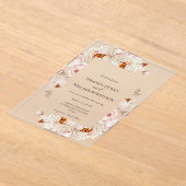 Peonies in Bloom Acrylic Wedding Invitation Acryleinladungen (Ablage )