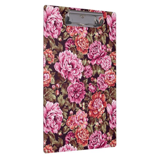 Peonies in Bloom Klemmbrett (Rechts)