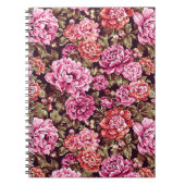 Peonies in Bloom Notizblock (Vorderseite)