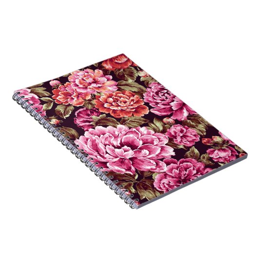 Peonies in Bloom Notizblock (Rechte Seite)