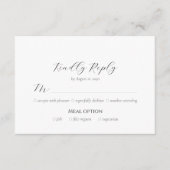 Peonies in Bloom RSVP Card Karte (Vorderseite)