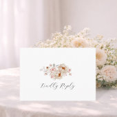Peonies in Bloom RSVP Card Karte