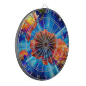 Peonies in Blue Light Dartscheibe (Vorderseite Links)