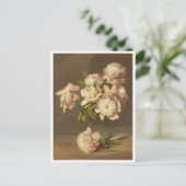 Peonies in einer Vase, Charles Ethan Porter Postkarte (Stehend Vorderseite)