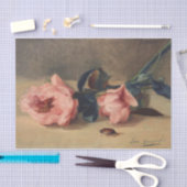 Peonies & June Bug von Eva Gonzales Seidenpapier (Handwerk)