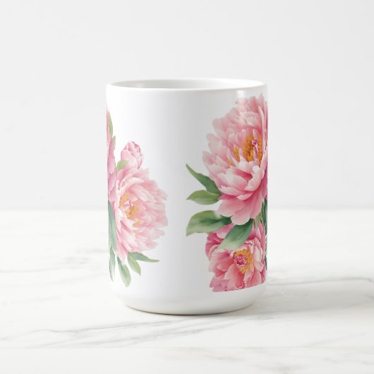 Peonies Kaffeetasse (Mittel)