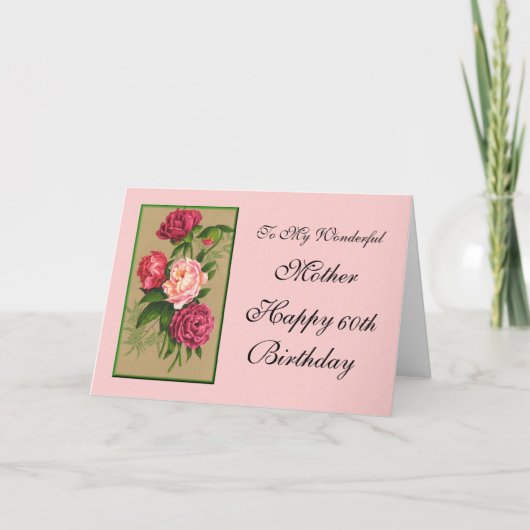 Peonies Karte (Vorderseite)