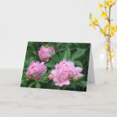 Peonies Karte (Gelbe Blume)