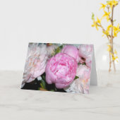 Peonies Karte (Gelbe Blume)