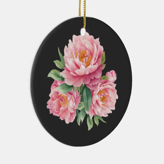 Peonies Keramik Ornament (Rechts)
