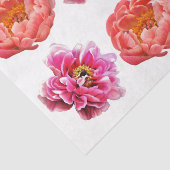 Peonies - Korallen & Rosa - Dekoupage Tissue Paper Seidenpapier (Ausschnitt)
