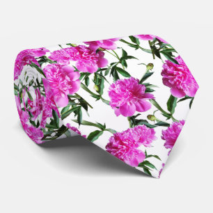 Peonies. Krawatte