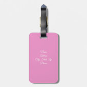 Peonies Luggage Tag Gepäckanhänger (Rückseite vertikal)
