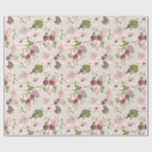 Peonies Mauve und Blush Zeitgenössische Blume Geschenkpapier (Flach)