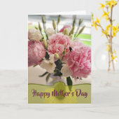 Peonies Mother Day Floral Card Karte (Gelbe Blume)