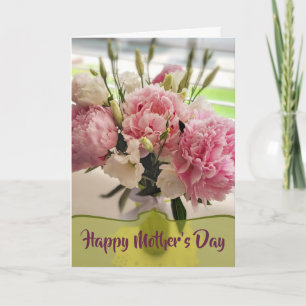 Peonies Mother Day Floral Card Karte
