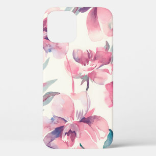 Peonies Nahtloses Muster. Hintergrund Wasserfarbe Case-Mate iPhone Hülle