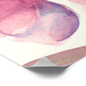 Peonies Nahtloses Muster. Hintergrund Wasserfarbe Poster (Ecke)