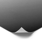 Peonies - Noir, Poster (Ecke)