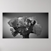 Peonies - Noir, Poster (Vorne)