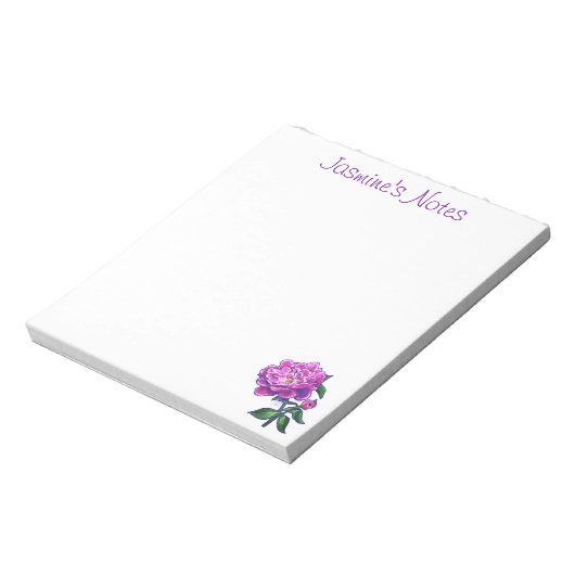 Peonies Notizblock (Rotiert)