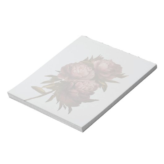 Peonies Notizblock (Rotiert)