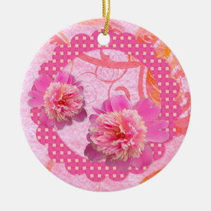 Peonies Ornament