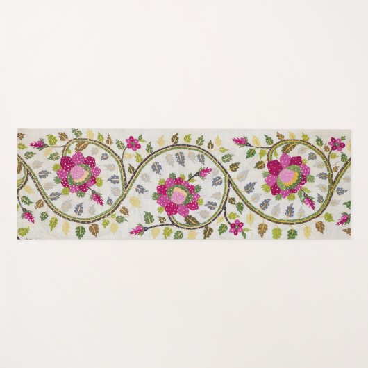 Peonies Pattern, William Morris Yogamatte (Vorderseite (Horizontal))