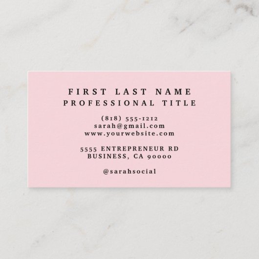 Peonies Peony Blume Business Cards Visitenkarte (Rückseite)